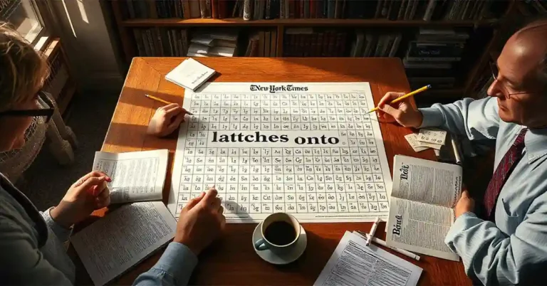 Latches Onto NYT Crossword Clue